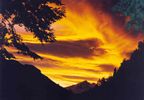 Sunset on Bariloche mountains